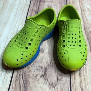 NATIVE Robbie Neon Green Slip On Shoes Size C10